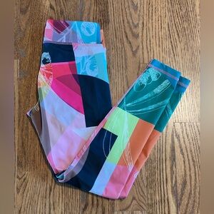 Anthropologie Pure Good colorful leggings size S